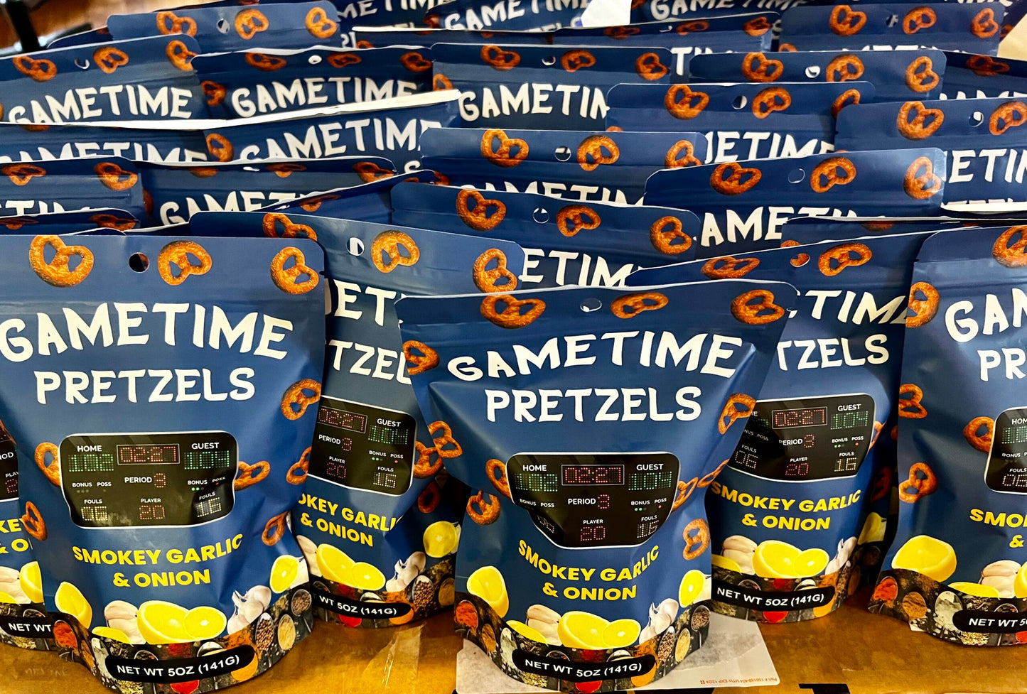 GameTime Gourmet Pretzels; Smokey garlic bundle
